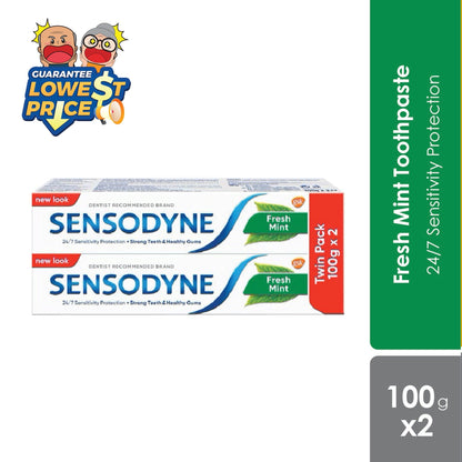 Sensodyne Freshmint 100g 2s | Promotes Healthy Gums Sensodyne