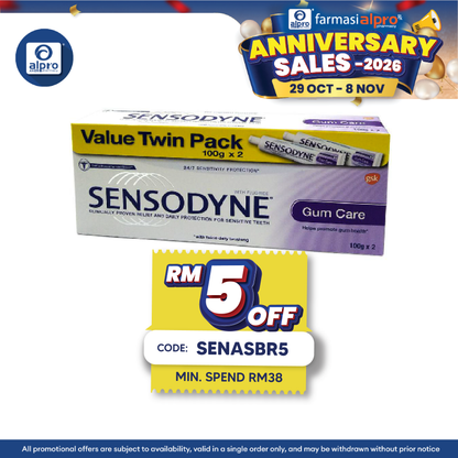 Sensodyne Gum Care 100g 2s | Reduce Oral Bacteria