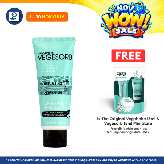 The Original Vegesorb Moisturiser 100ml | For Normal, Dry & Sensitive Skin