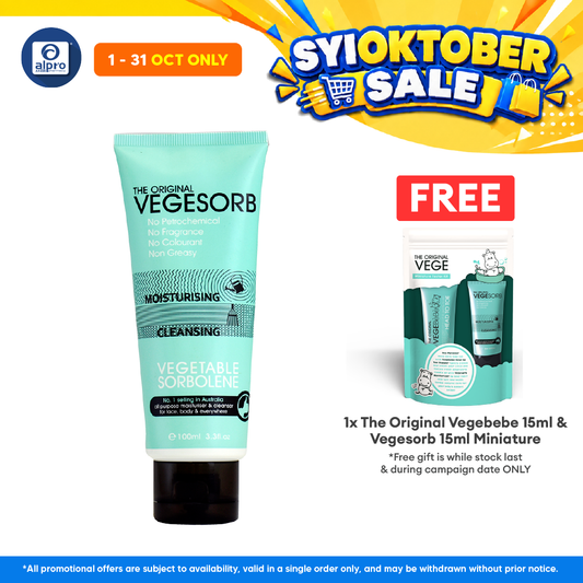 The Original Vegesorb Moisturiser 100ml | For Normal, Dry & Sensitive Skin