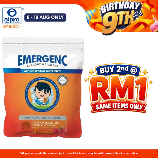 Gummy Raspberry Emergenc 21s | Cough & Flu Gummykids