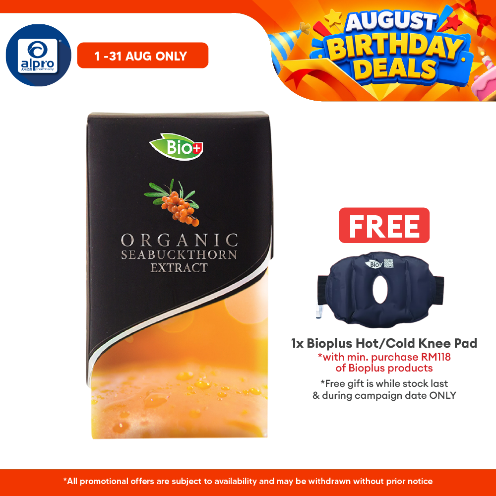 Bioplus Organic Seabuckthorn Extract 60s | Skin Nourishment & Anti-Aging Alpro Pharmacy