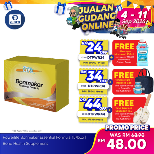 Powerlife Bonmaker Essential Formula 15/box | Bone Health Supplement Powerlife