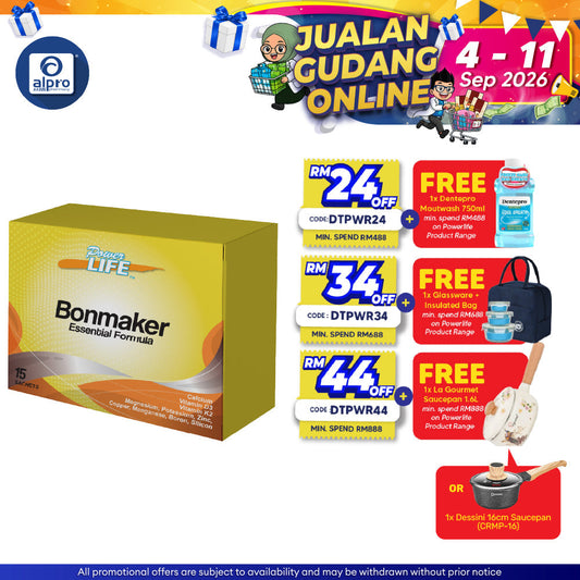 Powerlife Bonmaker Essential Formula 15/box | Bone Health Supplement Powerlife