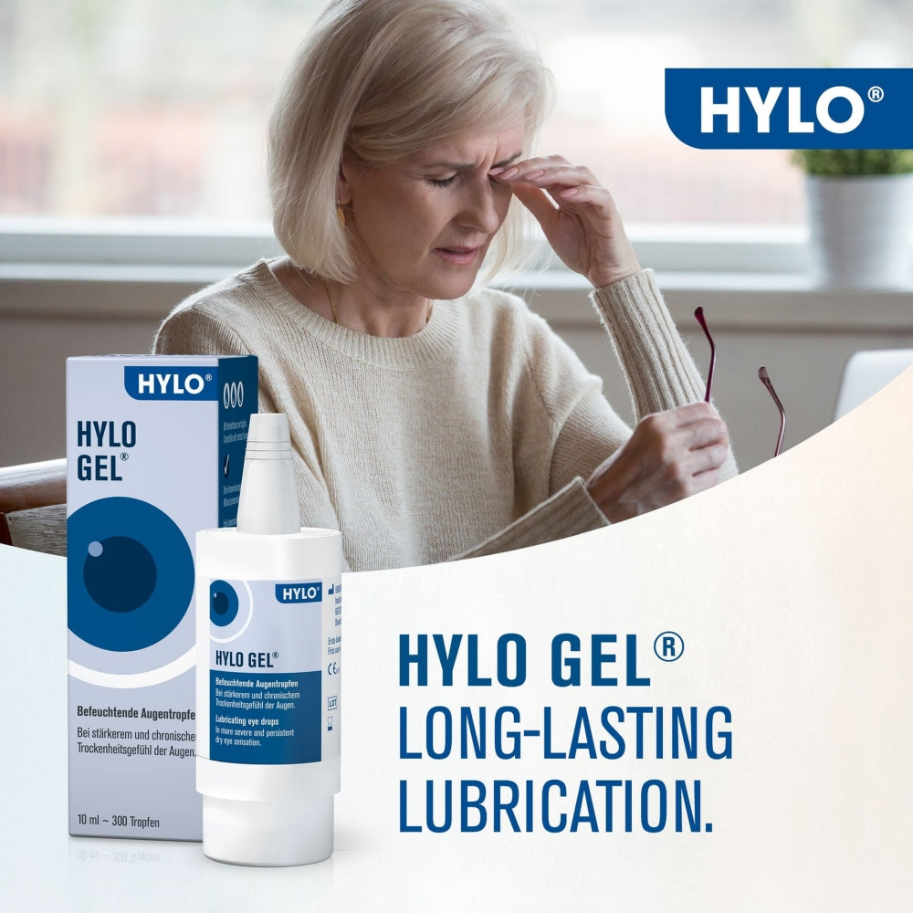 Hylo-Gel 2mg/ml Eye Drops 10ml | Intensive Lubrication For Dry Eyes Ursapharm