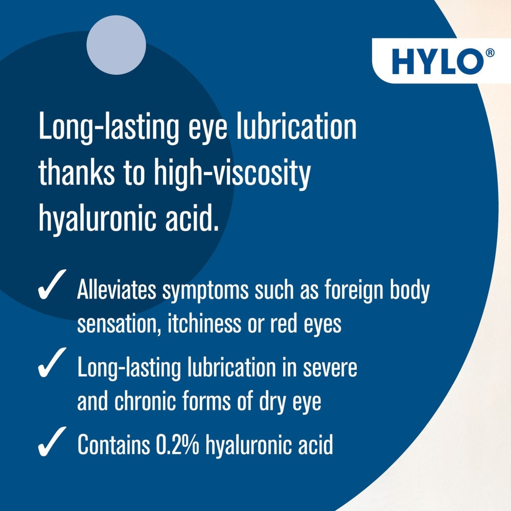 Hylo-Gel 2mg/ml Eye Drops 10ml | Intensive Lubrication For Dry Eyes Ursapharm
