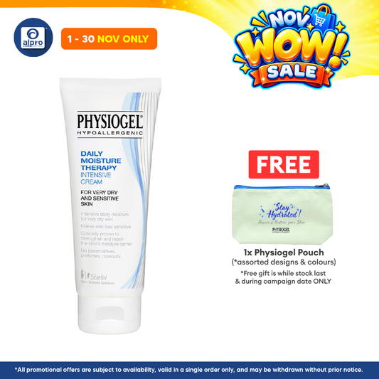 Physiogel Hypoallergenic DMT Intensive Cream 100ml | Long-Lasting Hydration