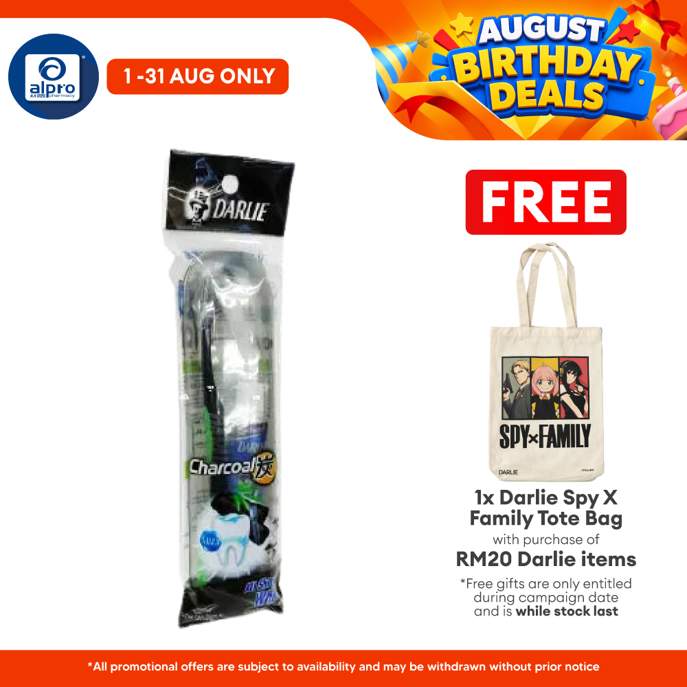 Darlie Oral Care Travel Kit All Shiny White Charcoal 40g Darlie