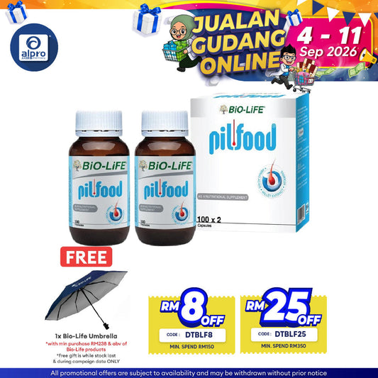 Bio-Life Pilfood 2x100s | Healthy Hair Growth Bio-life