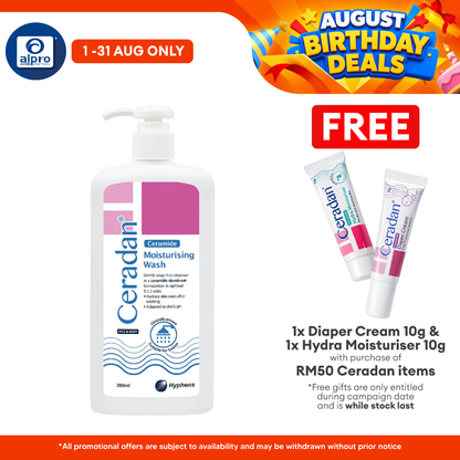 Ceradan Wash 280ml | Effective Treats Dry Skin Ceradan
