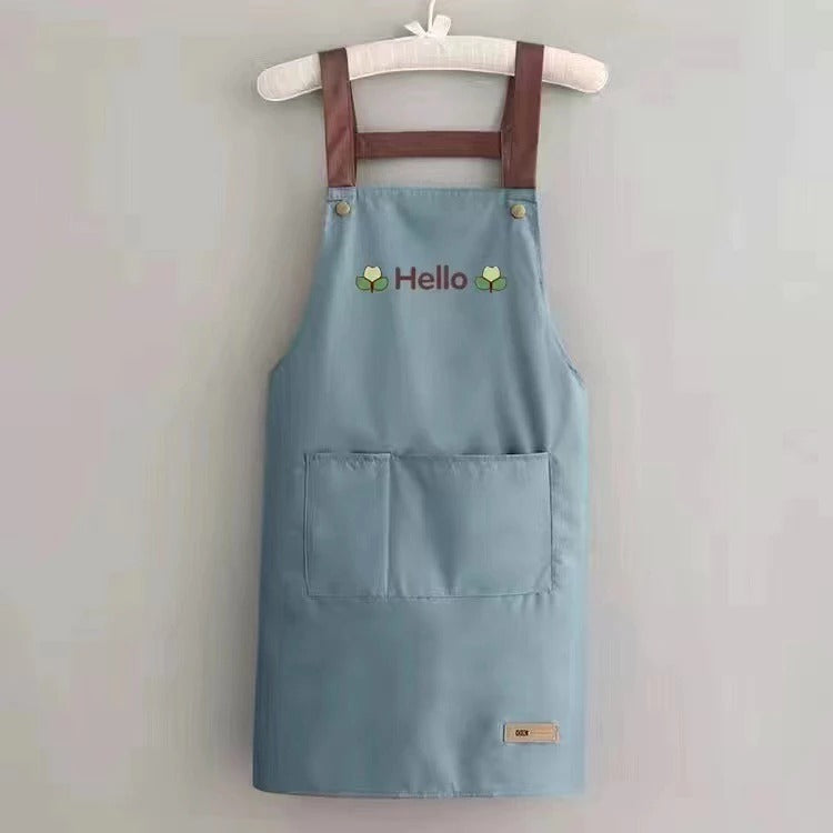 [Group Buy Delivery Starts: 9/12/2025]  Oil-Proof Kitchen Apron 1s (Sky Blue/Black/Green) Group Buy