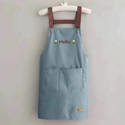 [Group Buy Delivery Starts: 9/12/2025]  Oil-Proof Kitchen Apron 1s (Sky Blue/Black/Green) Group Buy