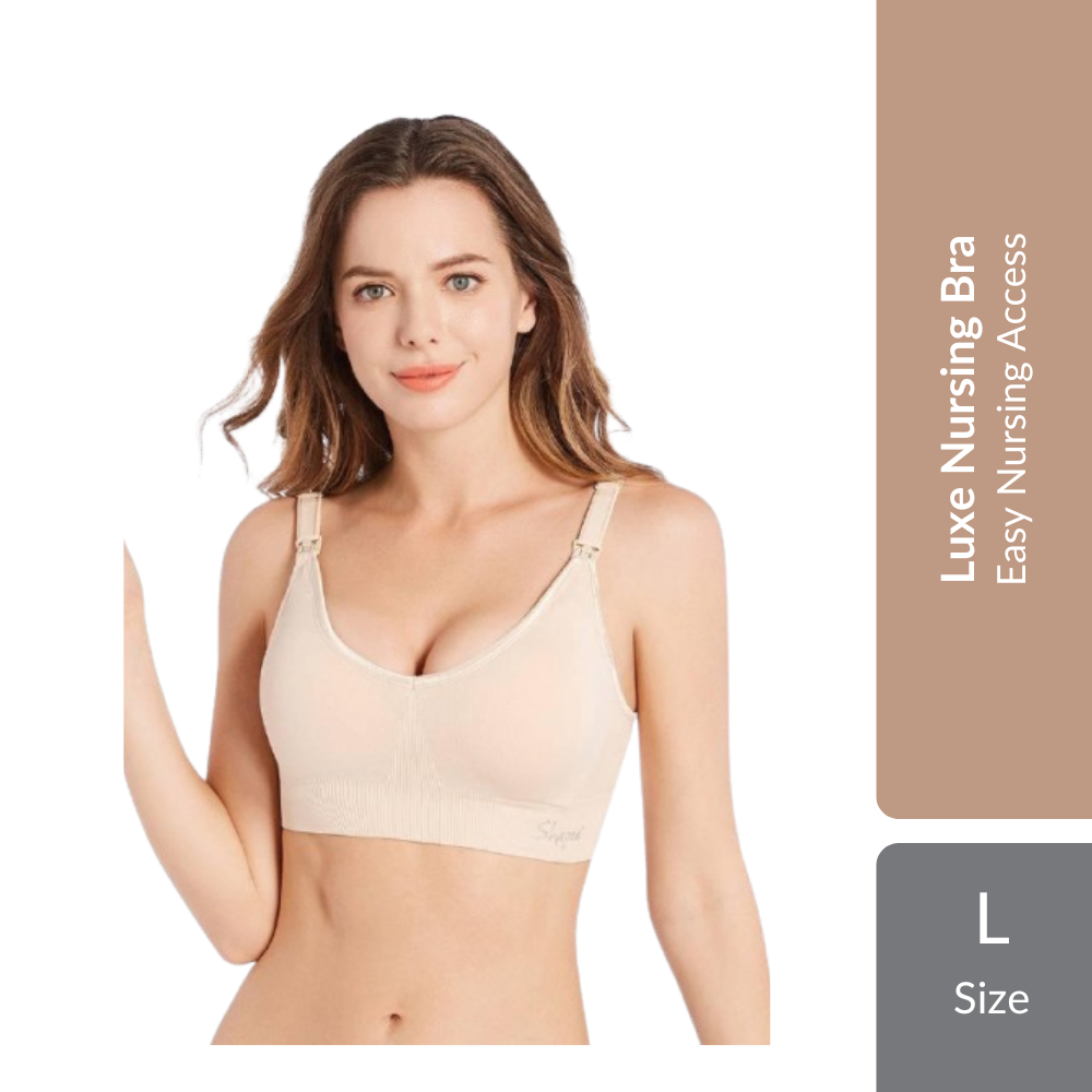 Shapee Luxe Nursing Bra 1s | Wire-Free Comfort & Easy Nursing Access For Breastfeeding Mothers Shapee