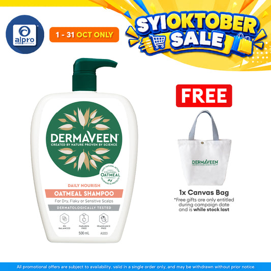 Dermaveen Oatmeal Shampoo 500ml | Nourish Sensitive Scalps
