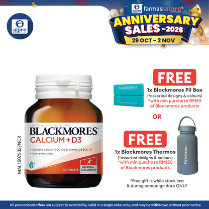 Blackmores Calcium D3 30s | Strengthen Muscles & Bones
