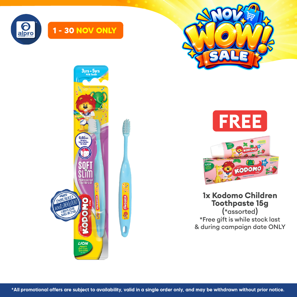 Kodomo Soft & Slim Toothbrush (Milk Teeth) | Suitable for Kids 3Years - 5Years