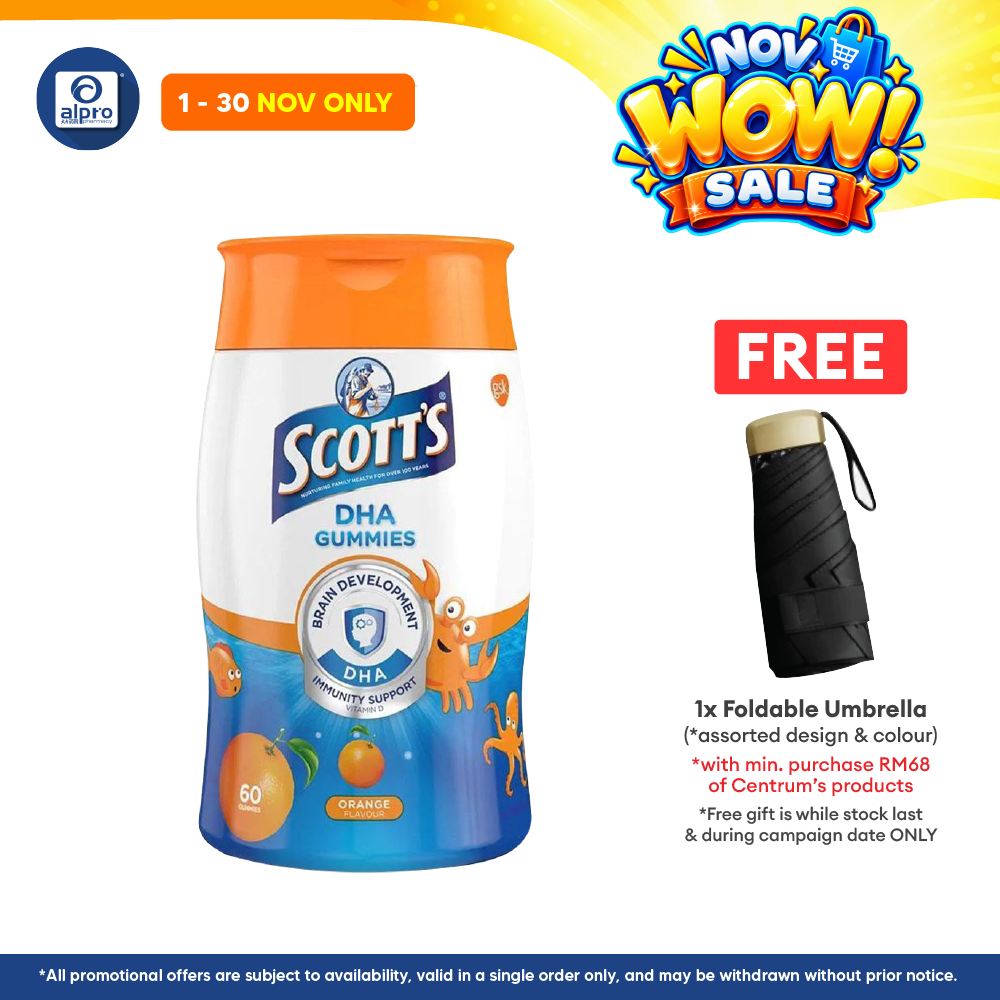 Scotts DHA Gummies Orange 60s | Brain Health