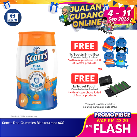 Scotts DHA Gummies Orange 60s | Brain Health Scotts