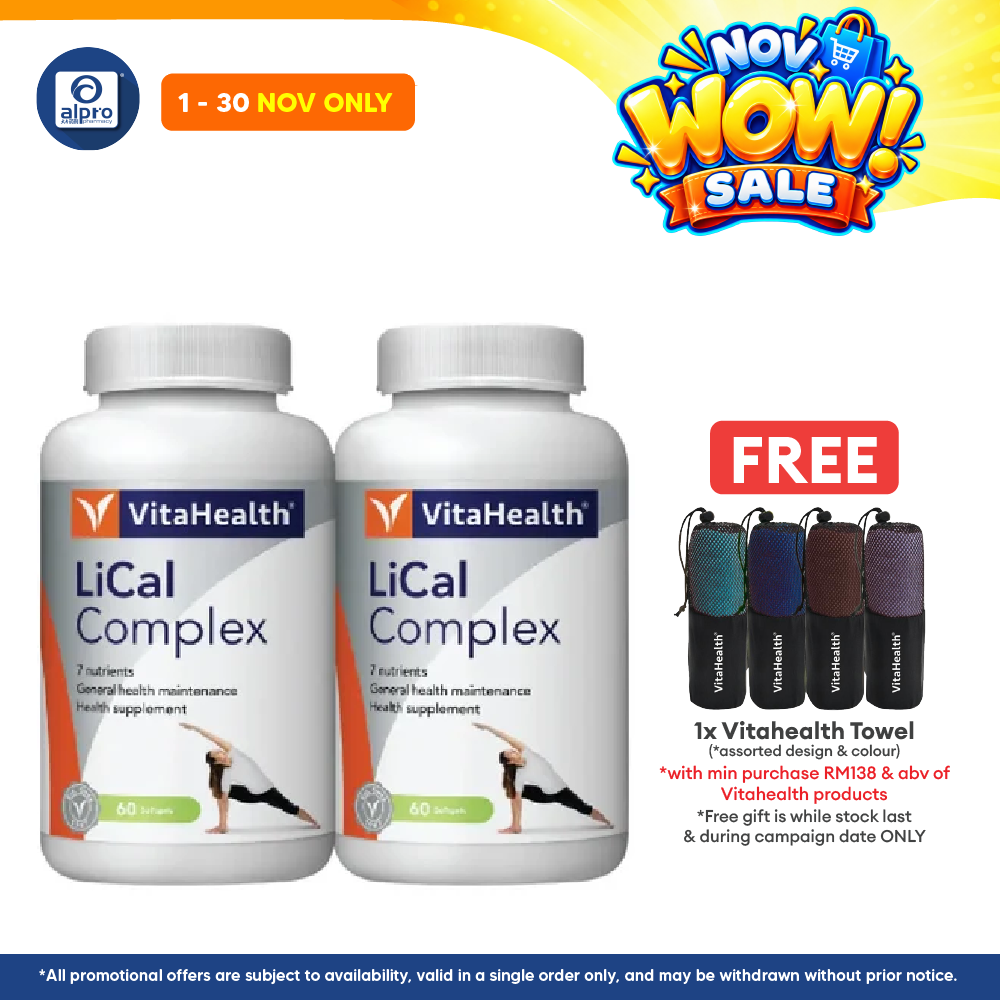 Vitahealth Lical Complex 2x60s | Bone Health