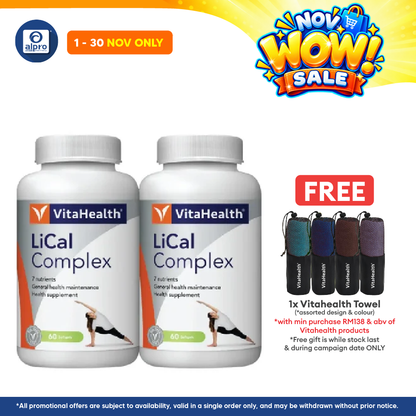 Vitahealth Lical Complex 2x60s | Bone Health