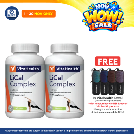 Vitahealth Lical Complex 2x60s | Bone Health