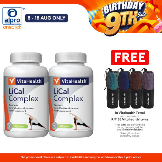 Vitahealth Lical Complex 2x60s | Bone Health Vitahealth