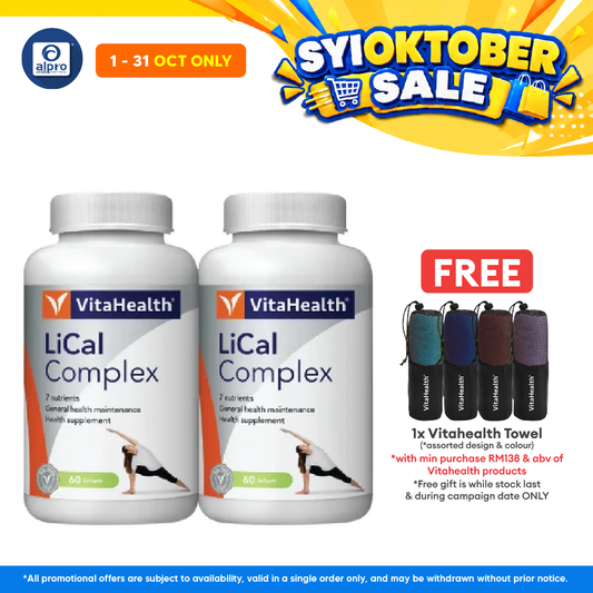 Vitahealth Lical Complex 2x60s | Bone Health
