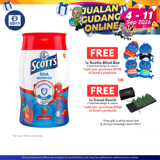 Scotts DHA Gummies Strawberry 60s | Brain Health Scotts