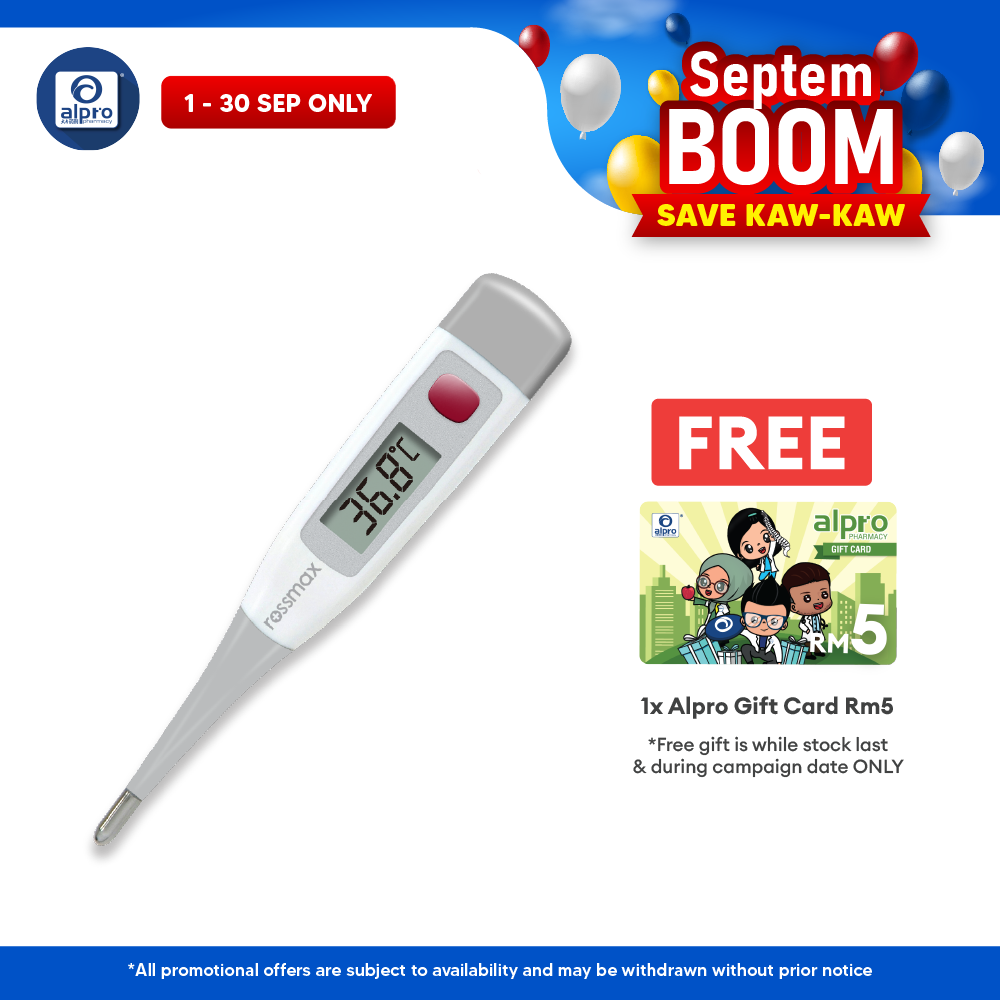Rossmax Digital Thermometer TG380 | For Oral, Axillary & Rectal Rossmax
