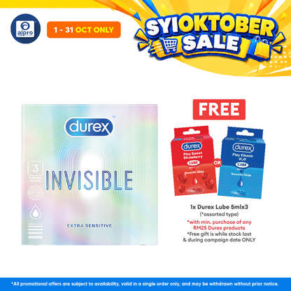 Durex Invisible Extra Thin Extra Sensitive Condom 3s