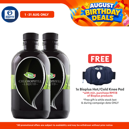 Bioplus Liquid Chlorophyll 2x500ml | Improves Bad Breath Bioplus