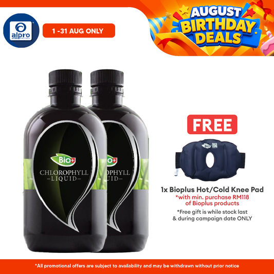 Bioplus Liquid Chlorophyll 2x500ml | Improves Bad Breath Bioplus