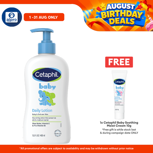 Cetaphil Baby Daily Lotion 400ml | Moisturize and Protect Baby Skin Cetaphil Baby