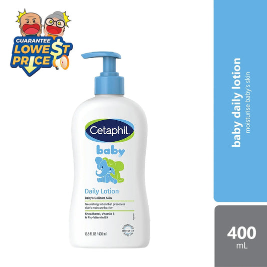 Cetaphil Baby Daily Lotion 400ml | Moisturize and Protect Baby Skin Cetaphil