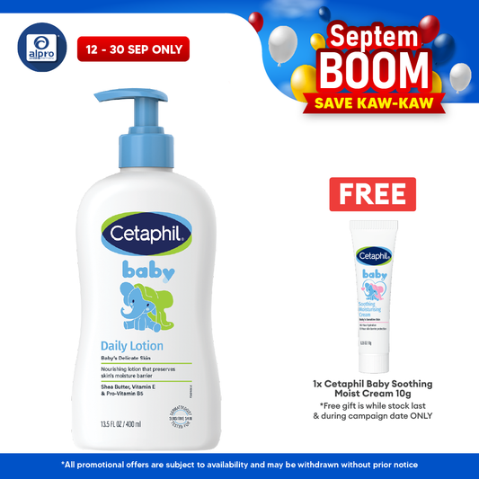 Cetaphil Baby Daily Lotion 400ml | Moisturize and Protect Baby Skin