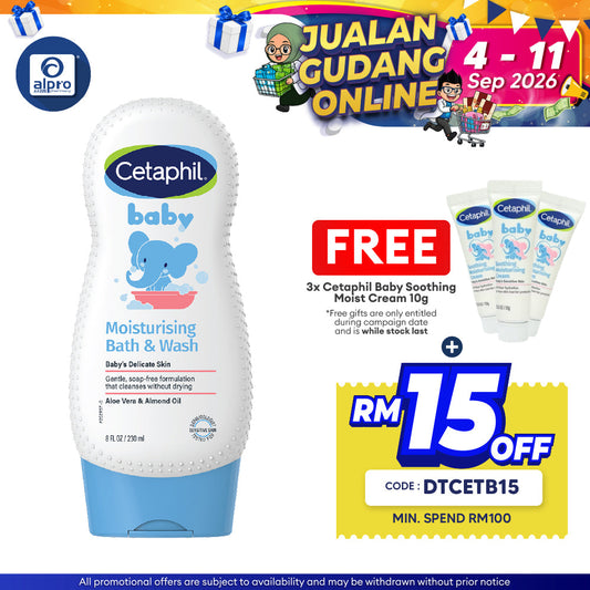 Cetaphil Baby Ultra Moisturizing Bath & Wash 230ml Cetaphil Baby