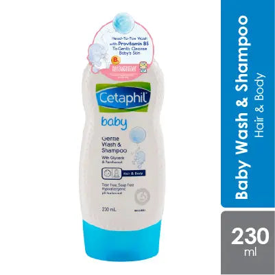 Cetaphil Baby Wash & Shampoo 230ml | Gentle and Mositurize Cetaphil