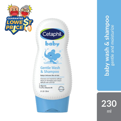 Cetaphil Baby Wash & Shampoo 230ml | Gentle and Mositurize Cetaphil