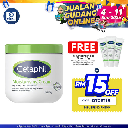 Cetaphil Moisturizing Cream 453gm | Relieve Severely Dry Skin Cetaphil
