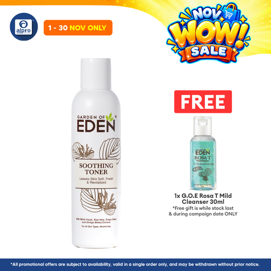 Garden Of Eden Soothing Toner 100ml | Revitalizes and Soothes Skin