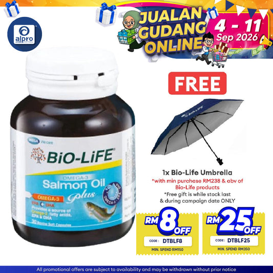 Bio-Life Salmon Oil Plus 30s |  Maintain Healthy Body Bio-life