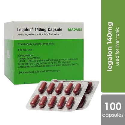 Legalon 140mg Capsule 10x10s | Liver Health Madaus