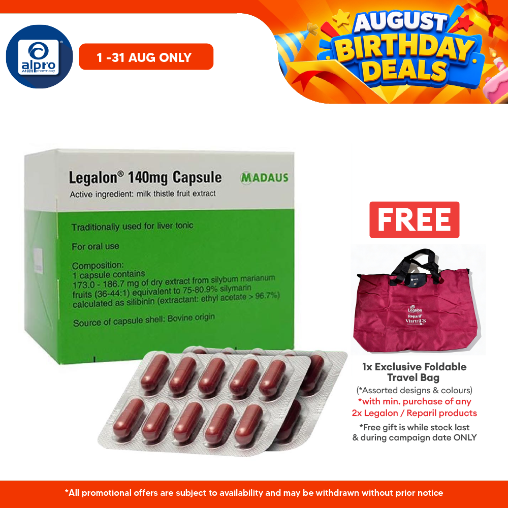 Legalon 140mg Capsule 10x10s | Liver Health Madaus