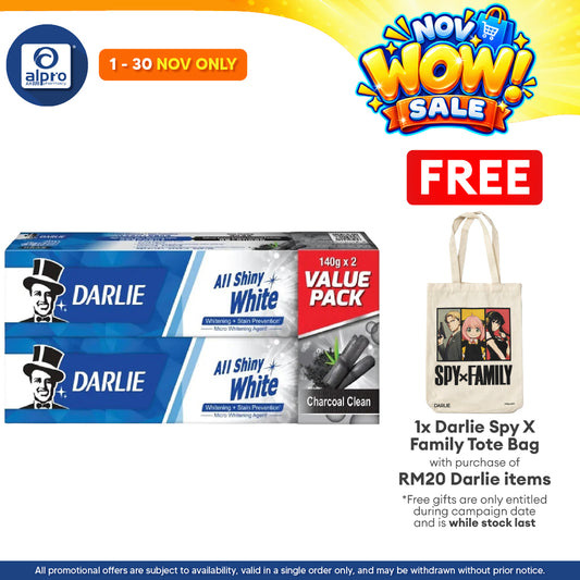 Darlie All Shiny White Charcoal Clean (140 G) 2s