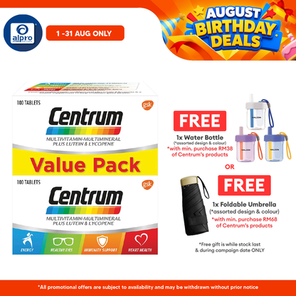 Centrum Multivitamin 2x100s | Eye & Bone Health Centrum