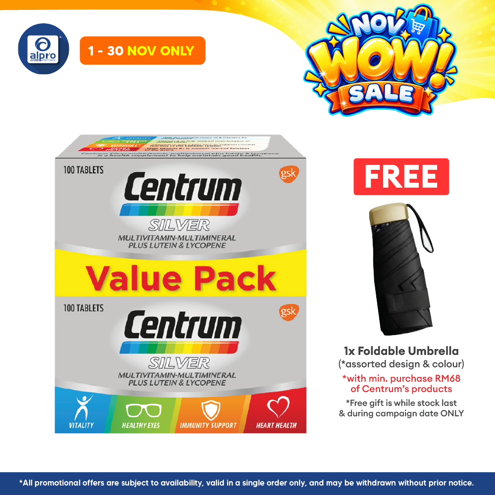 Centrum Silver Multivitamins 2x100s |  Prevent Vitamin Deficiency