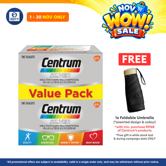 Centrum Silver Multivitamins 2x100s |  Prevent Vitamin Deficiency