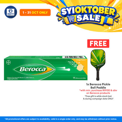 Berocca Effervescent Vitamin C Mango 15s | Helps Release Energy