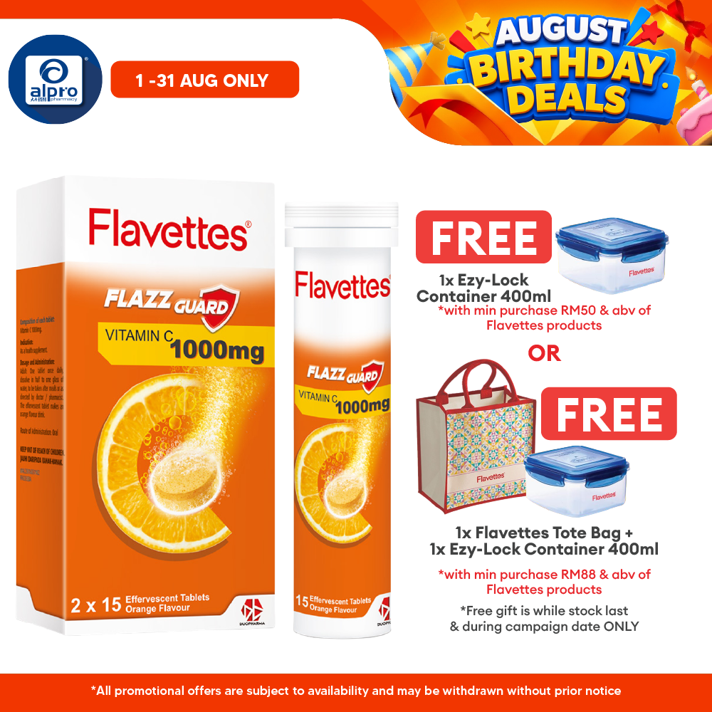 Flavettes Flazz Guard Effervescent Orange 30s | Boost Immune System Flavettes
