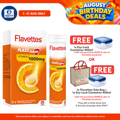 Flavettes Flazz Guard Effervescent Orange 30s | Boost Immune System Flavettes